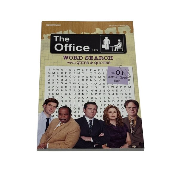 The Office Word Search Book Vol 01 Large Print Puzzles with Quotes - Picture 1 of 4